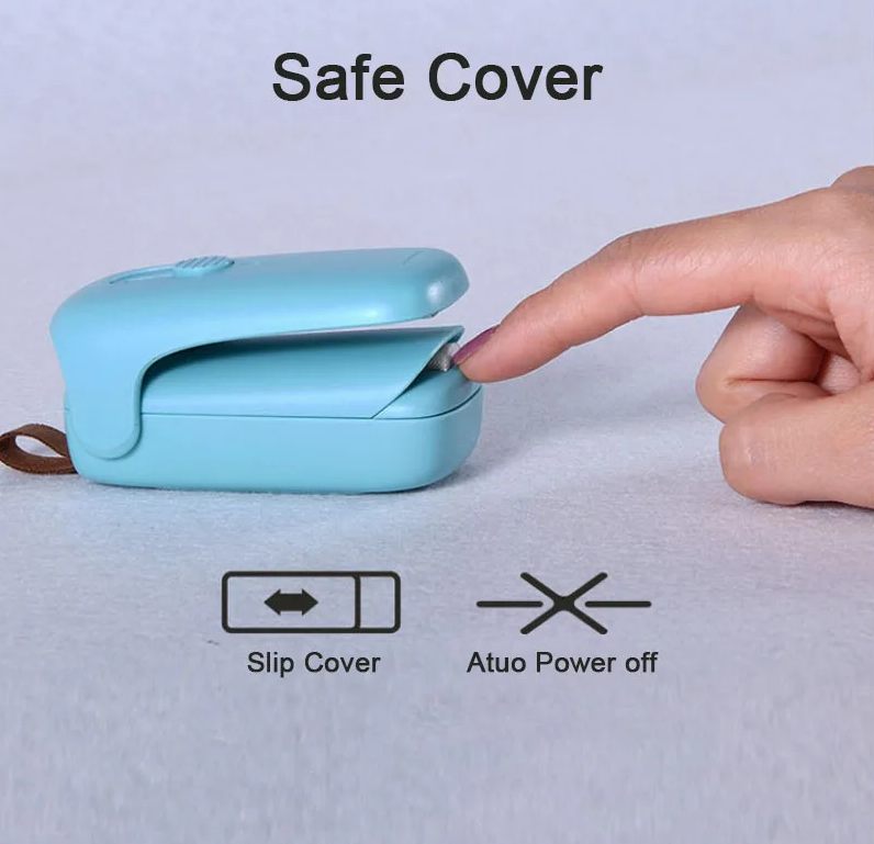 Portable Household Quick Sealing Machine Small Express Food Packaging Bag Mini Hand Pressure Sliding Cover Sealer Portable Household Quick Sealing Machine Small Express Food Packaging Bag Mini Hand Pressure Sliding Cover Sealer